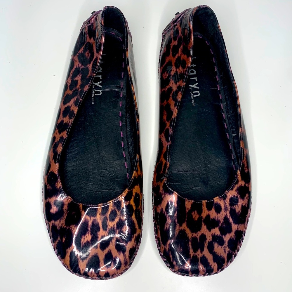 TARYN ROSE Animal Print Flats